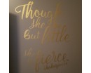 Though she be but little she is fierce - Shakespeare Quotes Wall Decal Motivational Vinyl Art Stickers Though she be but little she is fierce - Shakespeare Quotes Wall Decal Motivational Vinyl Art Stickers